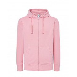 Lady Full Zip Hooded Sweatshirt | Pink | L