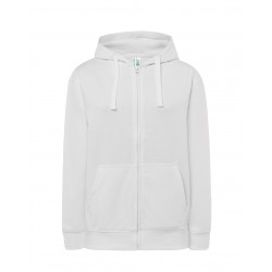 Lady Full Zip Hooded Sweatshirt | White | L