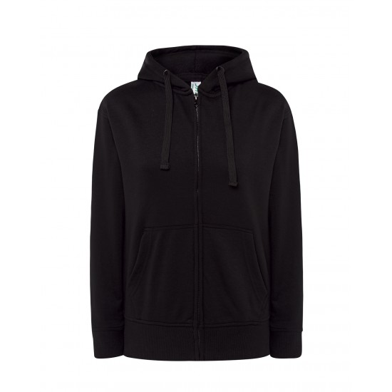 Hooded Lady French Terry Sweatshirt | Black | XS