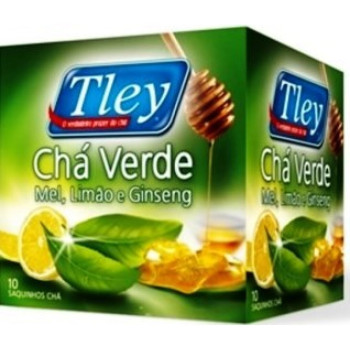 TLEY CONJ.12 PAC.C/10 SAQ.CHA VERDE C/MEL/LIMAO/GINSENG REF. TLEY CONJ.12 PAC.C/10 SAQ.CHA VERDE C/MEL/LIMAO/GINSENG REF.