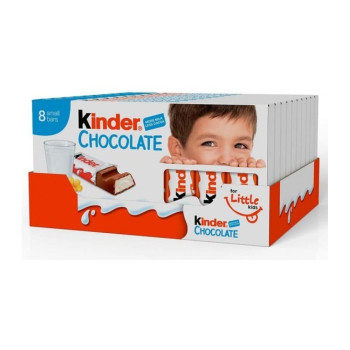 KINDER CHOCOLATE CONJ.10 TABLETES C/8 BARRITAS (10*100GRS) KINDER CHOCOLATE CONJ.10 TABLETES C/8 BARRITAS (10*100GRS)