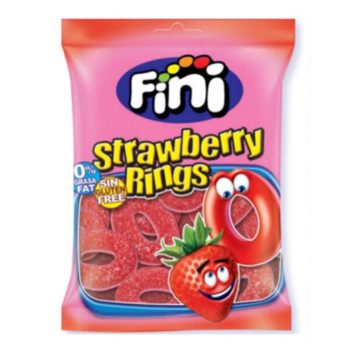 FINI CONJ.12 GOMAS AROS MORANGO 90GRS FINI CONJ.12 GOMAS AROS MORANGO 90GRS