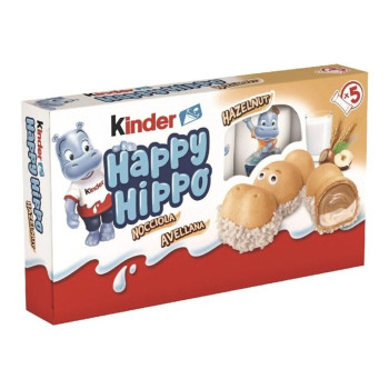 KINDER CHOCOLATE HAPPY HIPPO AVELÃ 5*20.7GRS KINDER CHOCOLATE HAPPY HIPPO AVELÃ 5*20.7GRS