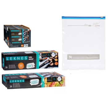 SACOS MULTIUSOS C/FECHO 3LT 15UNID. 25*30CM REF.87071 SACOS MULTIUSOS C/FECHO 3LT 15UNID. 25*30CM REF.87071