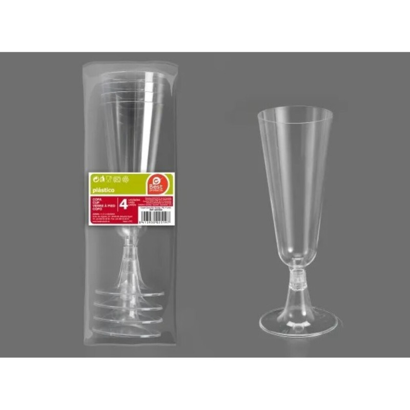 COPOS CHAMPANHE TRANSP. PLAST.REUTIL. P-4 150ML REF.251900 COPOS CHAMPANHE TRANSP. PLAST.REUTIL. P-4 150ML REF.251900