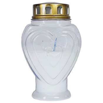 CONJ.10 CIRIOS CORAÇÃO BRANCO CONJ.10 CIRIOS CORAÇÃO BRANCO