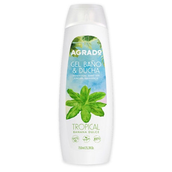 AGRADO GEL BANHO TROPICAL BANANA DULCE 750ML AGRADO GEL BANHO TROPICAL BANANA DULCE 750ML