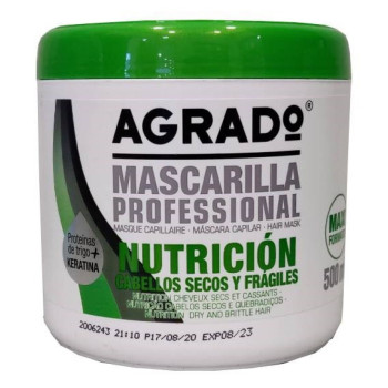 AGRADO MASCARA NUTRITIVA P/CABELOS SECOS/QUEBRADIÇOS 500ML AGRADO MASCARA NUTRITIVA P/CABELOS SECOS/QUEBRADIÇOS 500ML