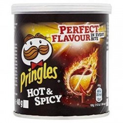 PRINGLES HOT & SPICY 40GRS