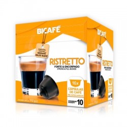 BICAFE RISTRETTO CAFE FORTE&ENCORPADO 16CAPSULAS INT.10