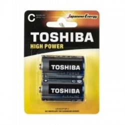 TOSHIBA BLISTER 2 PILHAS C LR14 ALCALINA HIGH POWER